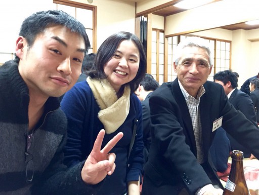 左から57代春田一真さん、61代春田真菜さん、20代吉越さん